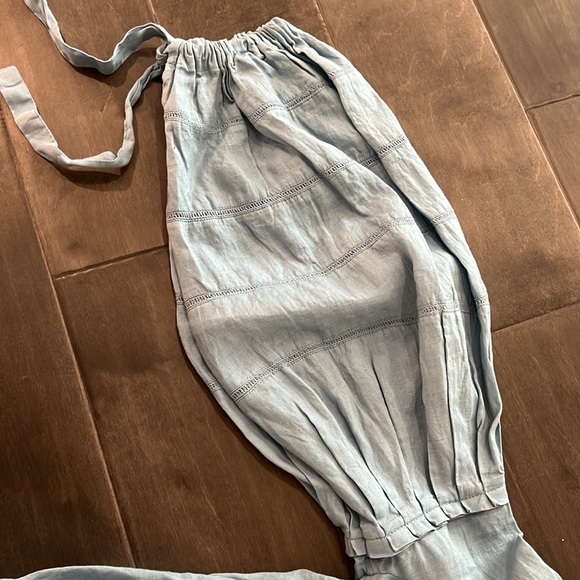 FREE PEOPLE 💯 linen balloon blouse size SP - Picture 3 of 16